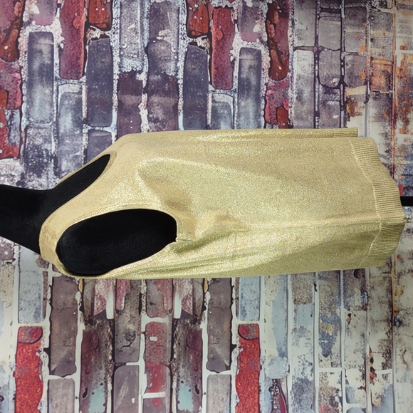 Chico's "Felicia" Gold Foil Tank Sweater - Picture 2 of 8
